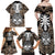 Personalised Polynesia Skull Family Matching Off Shoulder Maxi Dress and Hawaiian Shirt With Boars Tusk Gold Arty Vibe LT9 - Wonder Print Shop