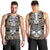 Personalised Polynesia Skull Men Tank Top With Boars Tusk Gold Arty Vibe - Wonder Print Shop