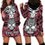 Personalised Polynesia Skull Hoodie Dress With Boars Tusk Pink Arty Vibe - Wonder Print Shop