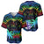 Fiji LGBT Baseball Jersey Love Is Love Tapa Pattern Rainbow Water Color LT9 - Wonder Print Shop