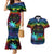 Fiji LGBT Couples Matching Mermaid Dress and Hawaiian Shirt Love Is Love Tapa Pattern Rainbow Water Color LT9 - Wonder Print Shop