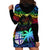 Fiji LGBT Hoodie Dress Love Is Love Tapa Pattern Rainbow Water Color - Wonder Print Shop