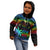 Fiji LGBT Kid Hoodie Love Is Love Tapa Pattern Rainbow Water Color - Wonder Print Shop