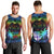 Fiji LGBT Men Tank Top Love Is Love Tapa Pattern Rainbow Water Color - Wonder Print Shop