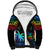 Fiji LGBT Sherpa Hoodie Love Is Love Tapa Pattern Rainbow Water Color - Wonder Print Shop