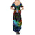 Fiji LGBT Summer Maxi Dress Love Is Love Tapa Pattern Rainbow Water Color - Wonder Print Shop