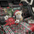 Algeria Christmas Personalized Back Car Seat Cover Fennec Fox Santa and Traditional Pattern LT9 - Wonder Print Shop