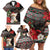 Algeria Christmas Personalized Family Matching Off Shoulder Short Dress and Hawaiian Shirt Fennec Fox Santa and Traditional Pattern LT9 - Wonder Print Shop