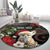 Algeria Christmas Personalized Round Carpet Fennec Fox Santa and Traditional Pattern