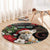 Algeria Christmas Personalized Round Carpet Fennec Fox Santa and Traditional Pattern