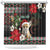 Algeria Christmas Personalized Shower Curtain Fennec Fox Santa and Traditional Pattern