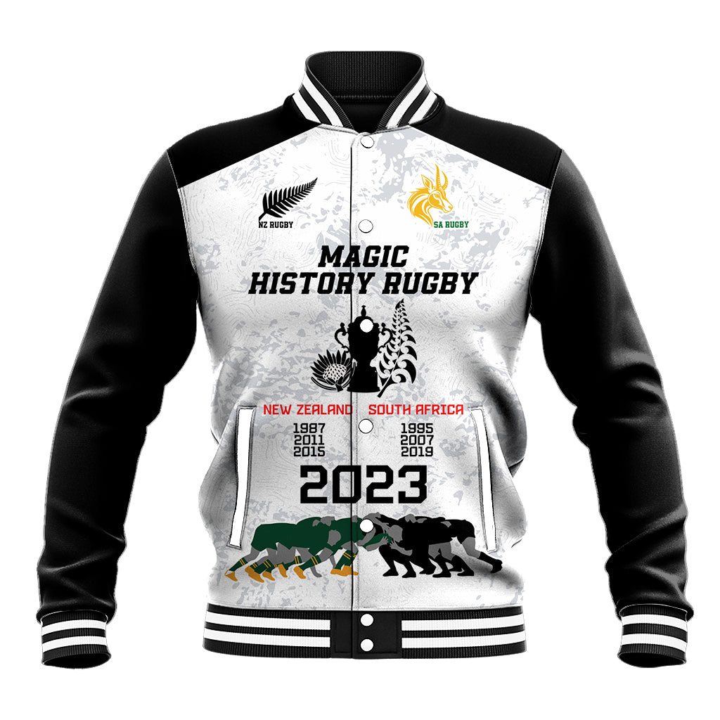 New Zealand South Africa Rugby Baseball Jacket History Commemorative World Cup Winners Unique LT9 - Wonder Print Shop