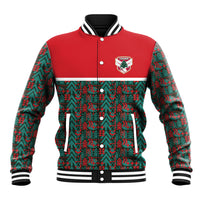 Lebanon Rugby Tree Crest Baseball Jacket Lebanese Cedar Geometric Heritage