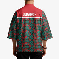 Lebanon Rugby Tree Crest Kimono Lebanese Cedar Geometric Heritage
