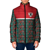 Lebanon Rugby Tree Crest Padded Jacket Lebanese Cedar Geometric Heritage