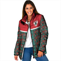 Lebanon Rugby Tree Crest Padded Jacket Lebanese Cedar Geometric Heritage