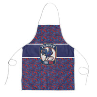 France Rugby Rooster Apron Gallic Pride Tricolour Geometry