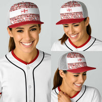 England Rugby Rose Baseball Net Cap Tudor Rose Lion Geometry