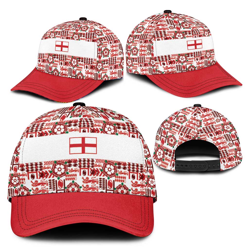 England Rugby Rose Classic Cap Tudor Rose Lion Geometry