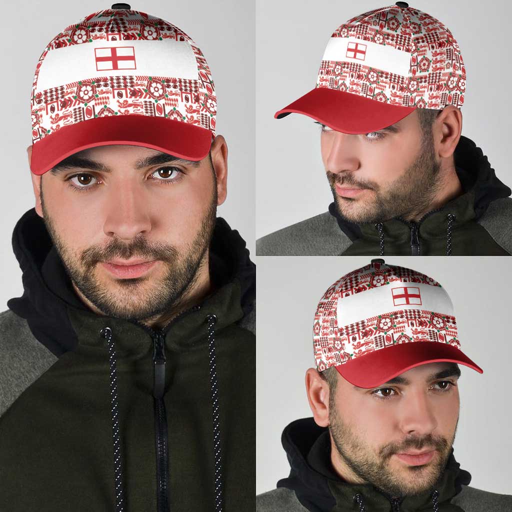 England Rugby Rose Classic Cap Tudor Rose Lion Geometry