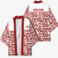 England Rugby Rose Kimono Tudor Rose Lion Geometry