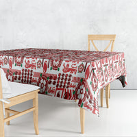 England Rugby Rose Tablecloth Tudor Rose Lion Geometry