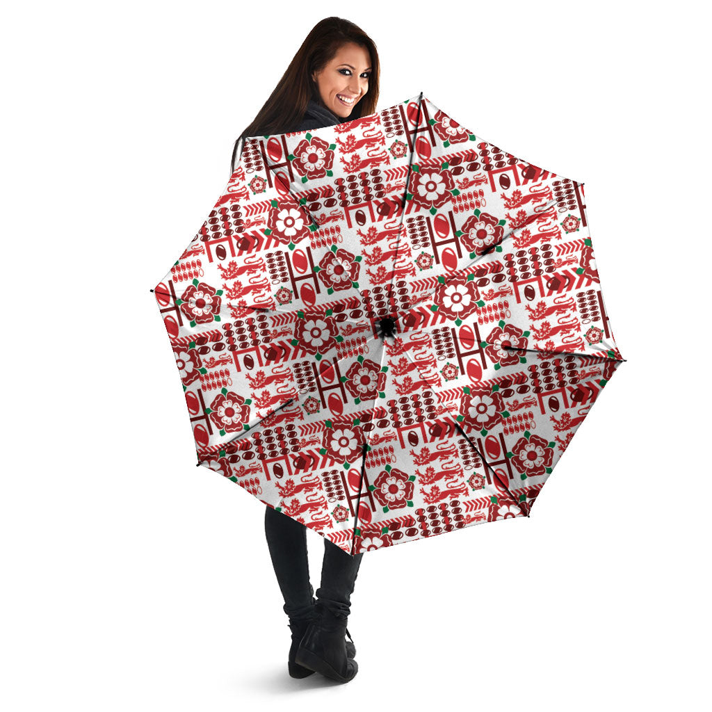 England Rugby Rose Umbrella Tudor Rose Lion Geometry