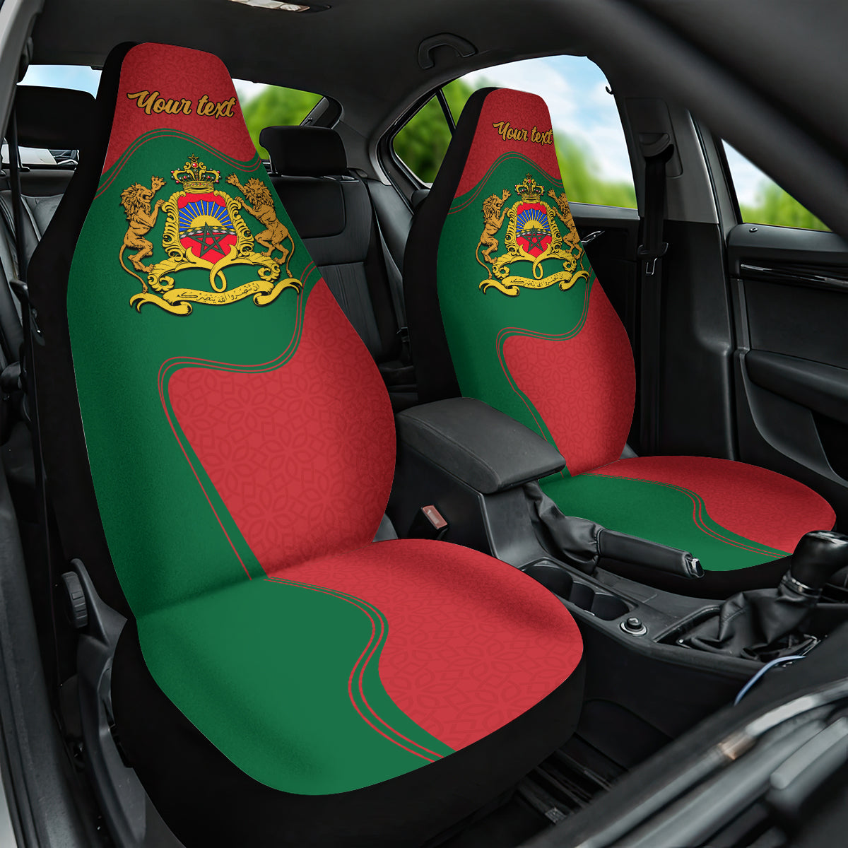 morocco-proclamation-day-with-flag-color-car-seat-cover