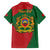 Morocco Proclamation Day With Flag Color Family Matching Off Shoulder Short Dress and Hawaiian Shirt LT9 - Wonder Print Shop