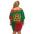 Morocco Proclamation Day With Flag Color Family Matching Off Shoulder Short Dress and Hawaiian Shirt LT9 - Wonder Print Shop