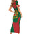 Morocco Proclamation Day With Flag Color Family Matching Short Sleeve Bodycon Dress and Hawaiian Shirt - Wonder Print Shop