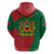 Morocco Proclamation Day With Flag Color Zip Hoodie - Wonder Print Shop