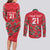 Custom Oman Cricket Couples Matching Long Sleeve Bodycon Dress and Long Sleeve Button Shirt 2016 Vintage Away Retro LT9 - Wonder Print Shop