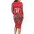 Custom Oman Cricket Family Matching Long Sleeve Bodycon Dress and Hawaiian Shirt 2016 Vintage Away Retro LT9 - Wonder Print Shop