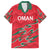 Custom Oman Cricket Family Matching Off The Shoulder Long Sleeve Dress and Hawaiian Shirt 2016 Vintage Away Retro - Wonder Print Shop