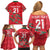 Custom Oman Cricket Family Matching Off Shoulder Short Dress and Hawaiian Shirt 2016 Vintage Away Retro LT9 - Wonder Print Shop