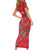 Custom Oman Cricket Family Matching Short Sleeve Bodycon Dress and Hawaiian Shirt 2016 Vintage Away Retro - Wonder Print Shop