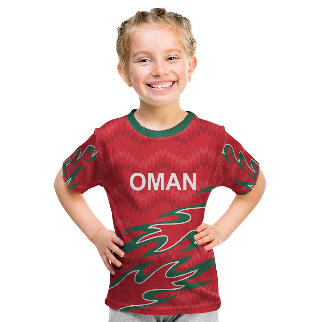 Custom Oman Cricket Kid T Shirt 2016 Vintage Away Retro - Wonder Print Shop