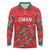 Custom Oman Cricket Long Sleeve Polo Shirt 2016 Vintage Away Retro - Wonder Print Shop