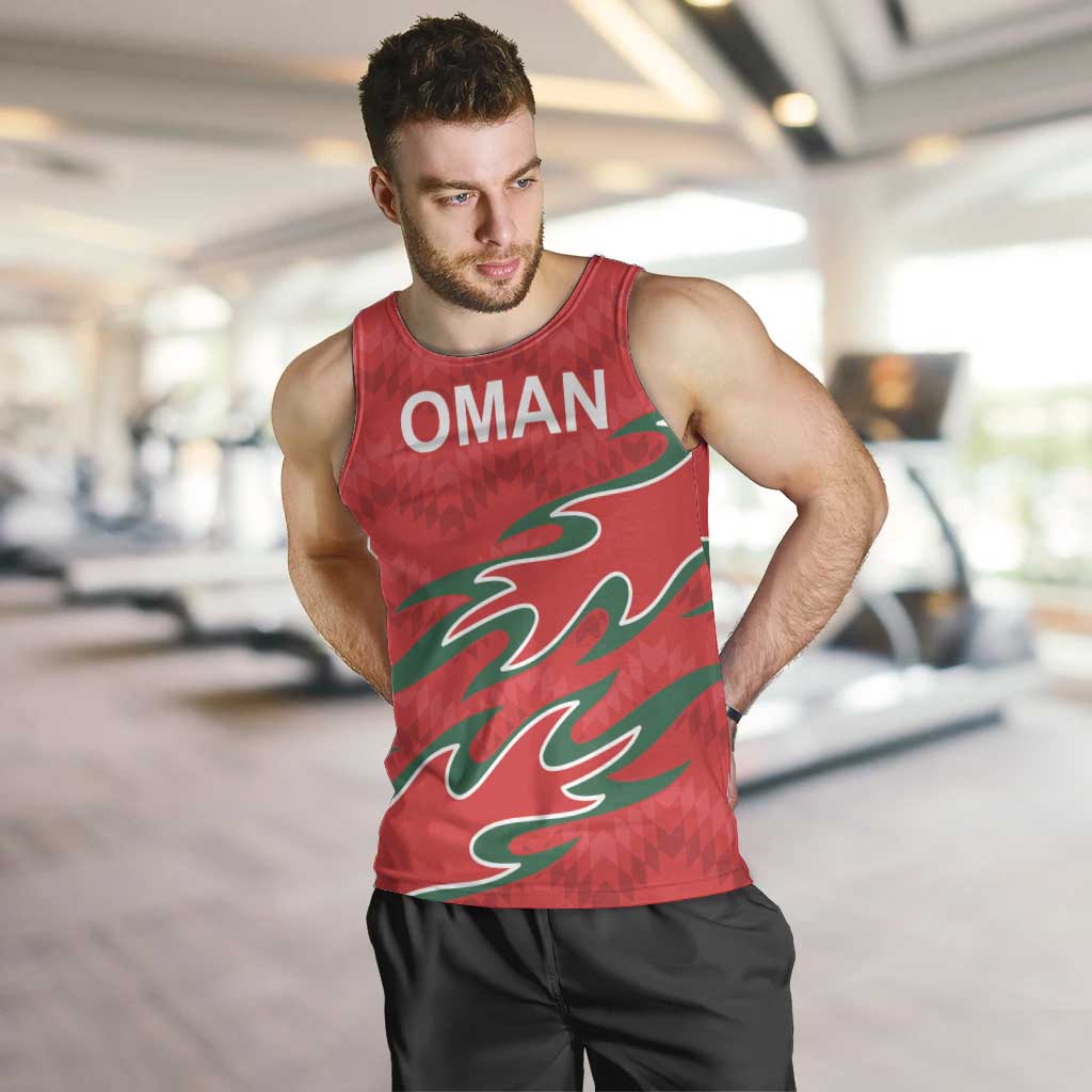 Custom Oman Cricket Men Tank Top 2016 Vintage Away Retro