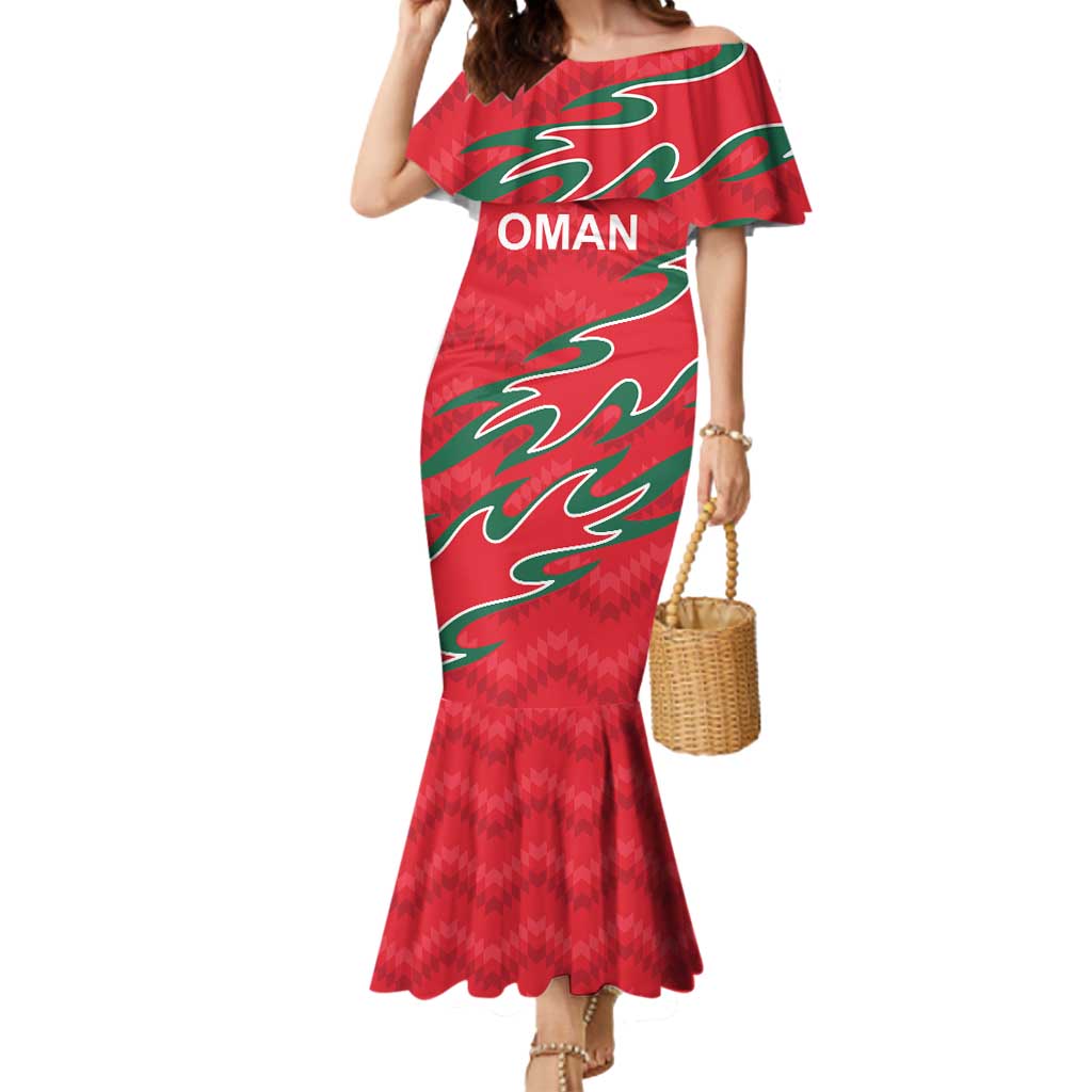 Custom Oman Cricket Mermaid Dress 2016 Vintage Away Retro - Wonder Print Shop