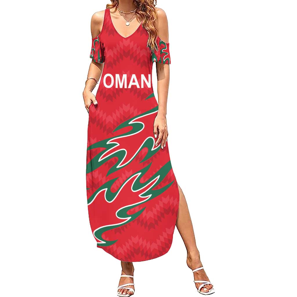 Custom Oman Cricket Summer Maxi Dress 2016 Vintage Away Retro - Wonder Print Shop