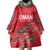 Custom Oman Cricket Wearable Blanket Hoodie 2016 Vintage Away Retro