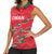 Custom Oman Cricket Women Sleeveless Polo Shirt 2016 Vintage Away Retro - Wonder Print Shop