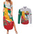 Bulgaria Liberation Personalized Couples Matching Summer Maxi Dress and Long Sleeve Button Shirt Suedinenieto Pravi Silata