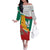 Bulgaria Liberation Personalized Family Matching Off The Shoulder Long Sleeve Dress and Hawaiian Shirt Suedinenieto Pravi Silata