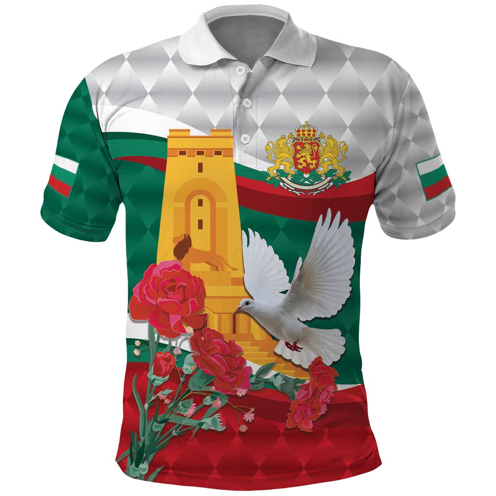 Bulgaria Liberation Personalized Polo Shirt Suedinenieto Pravi Silata