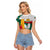 Bulgaria Liberation Personalized Raglan Cropped T Shirt Suedinenieto Pravi Silata