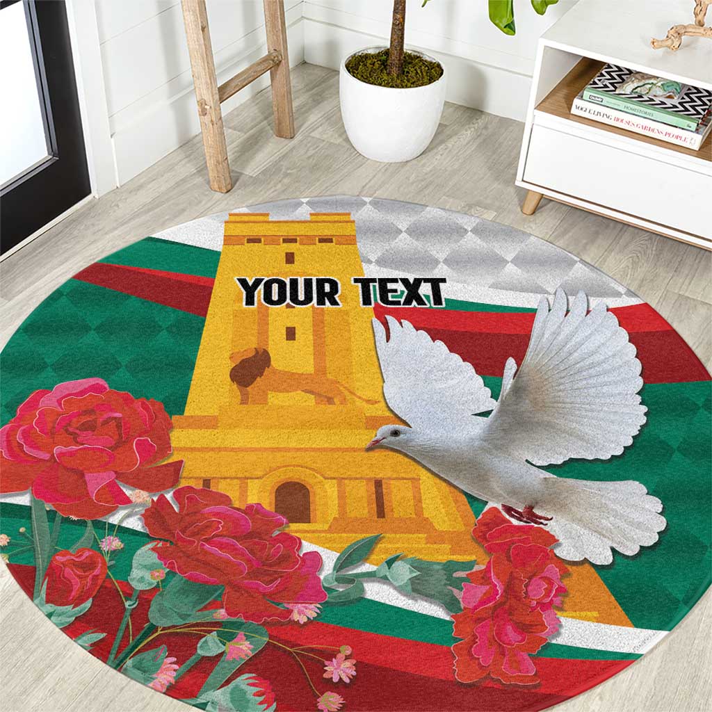 Bulgaria Liberation Personalized Round Carpet Suedinenieto Pravi Silata