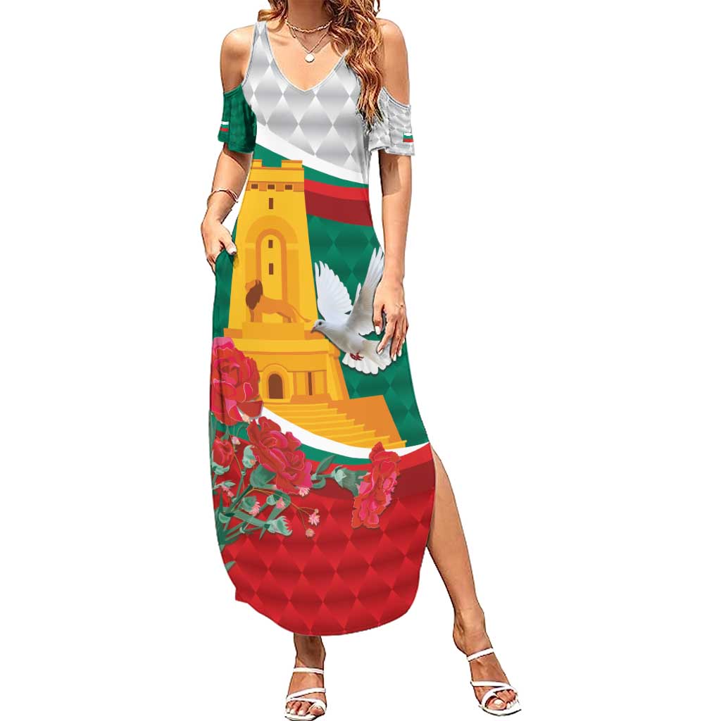 Bulgaria Liberation Personalized Summer Maxi Dress Suedinenieto Pravi Silata